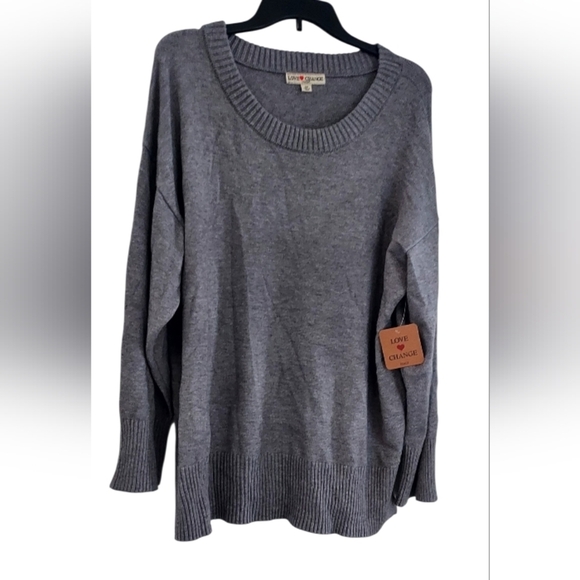 Love Change Sweaters - Love Change Italy Women's Gray Crewneck Sweater